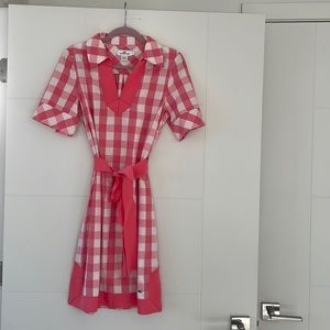 Pink plaid tunic vineyard vines dress